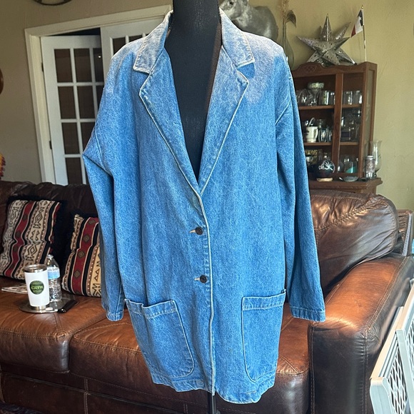 Denim Blue Women's Jacket - Picture 1 of 5
